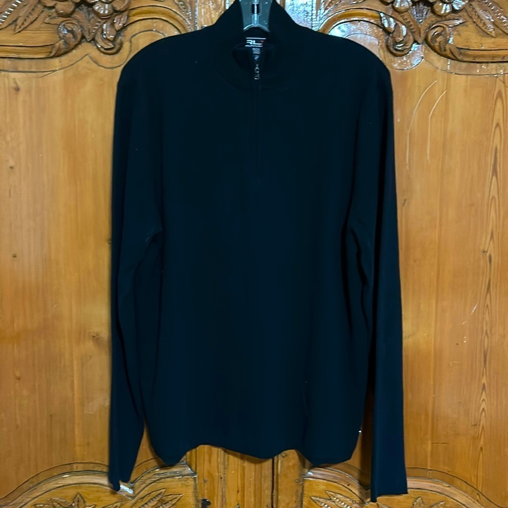 RLX Ralph Lauren 1/4 Zip Cotton Pullover.  Large